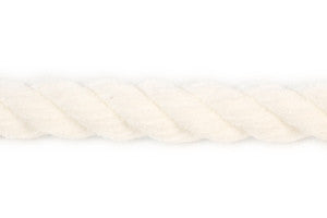 Knotty Desires White Twisted Chenille Bondage Rope on a white back ground.