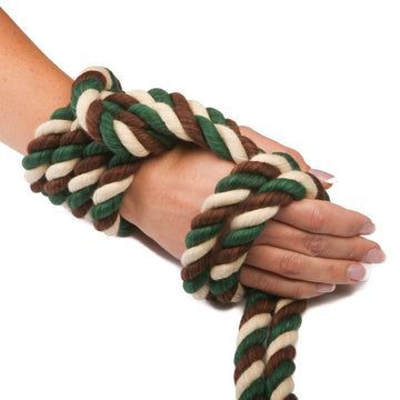 Super Soft Triple-Strand 1/2 Inch Twisted Cotton Bondage Rope (Camouflage)