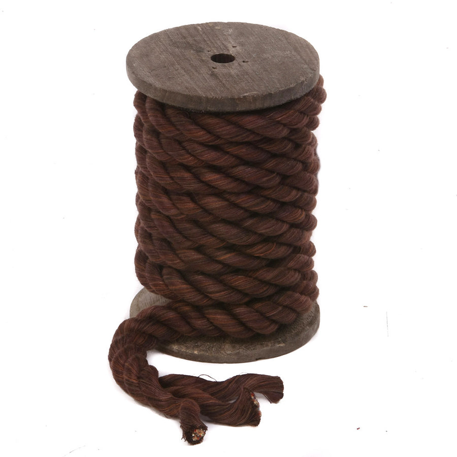 Super Soft Triple-Strand 1/4 Inch Twisted Cotton Bondage Rope (Chocolate)