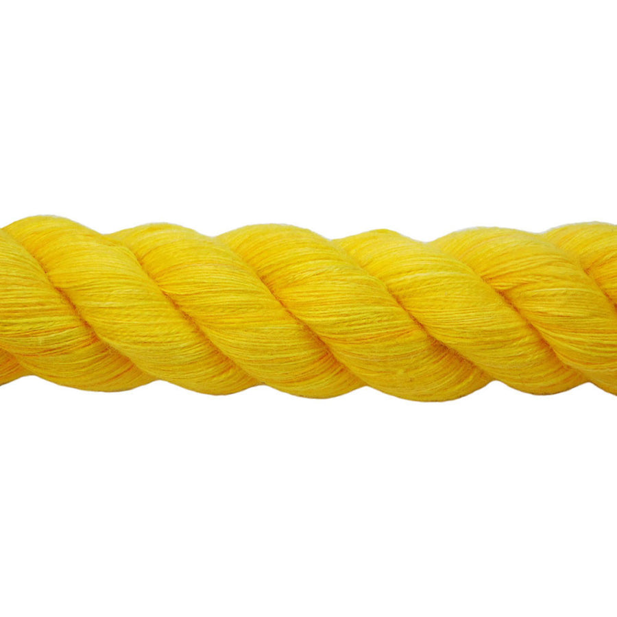 Super Soft Triple-Strand 1/4 Inch Twisted Cotton Bondage Rope (Gold)