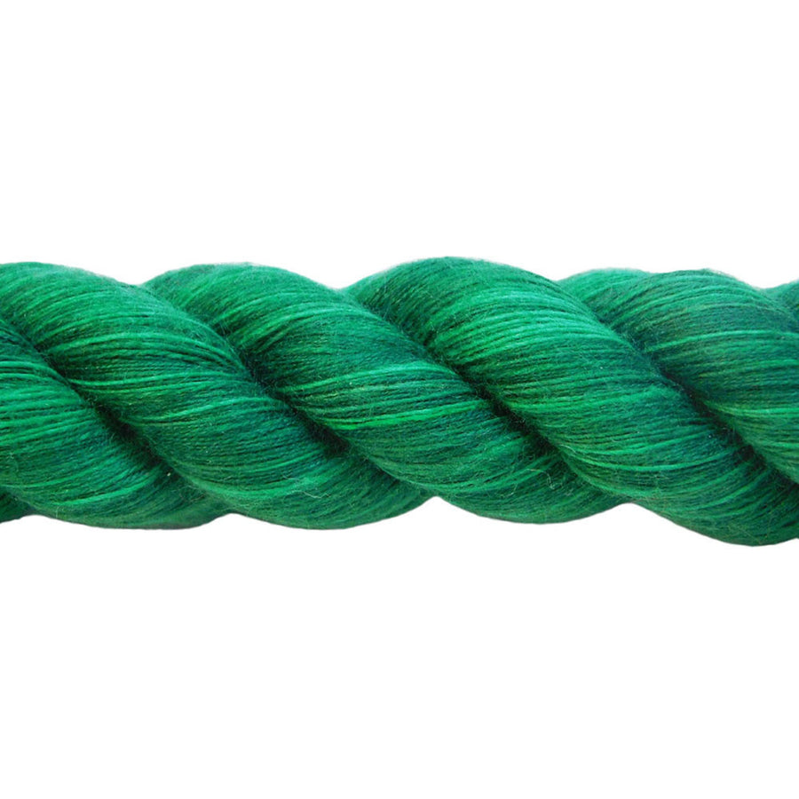 Super Soft Triple-Strand 1/4 Inch Twisted Cotton Bondage Rope (Green)