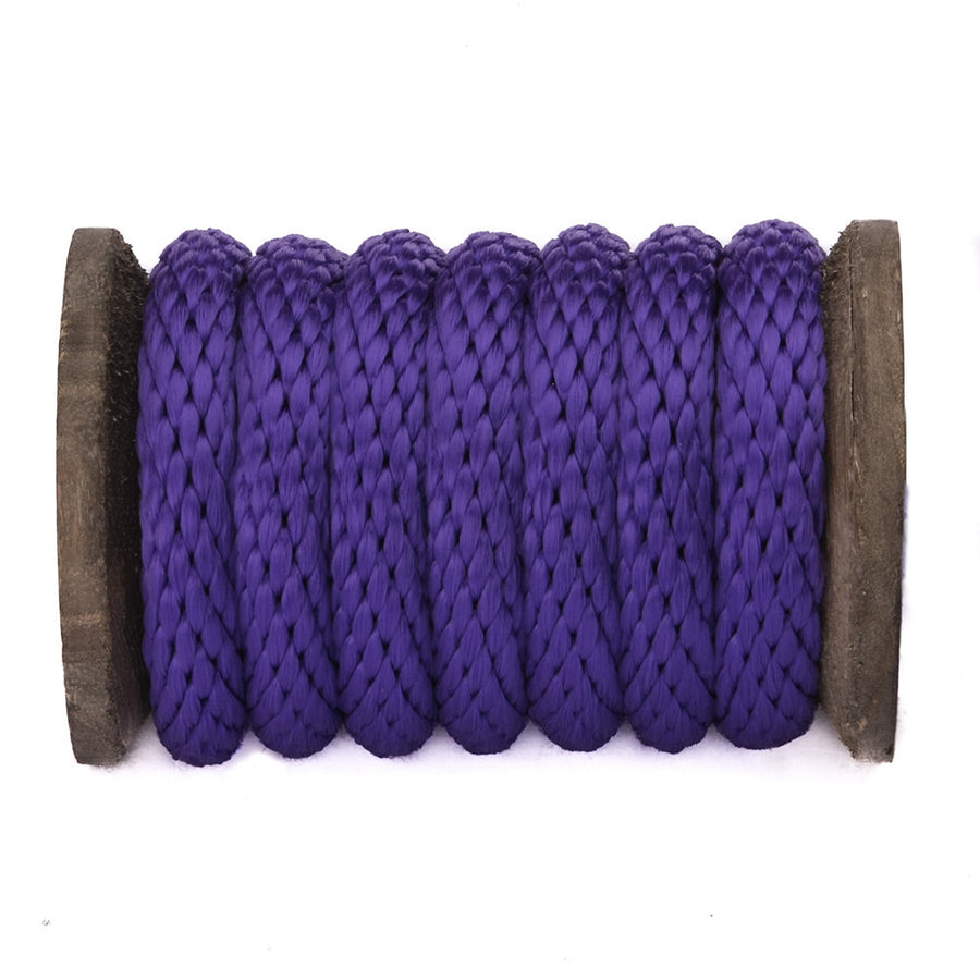 Knotty Desires Purple Polypropylene Bondage Rope on a spool.