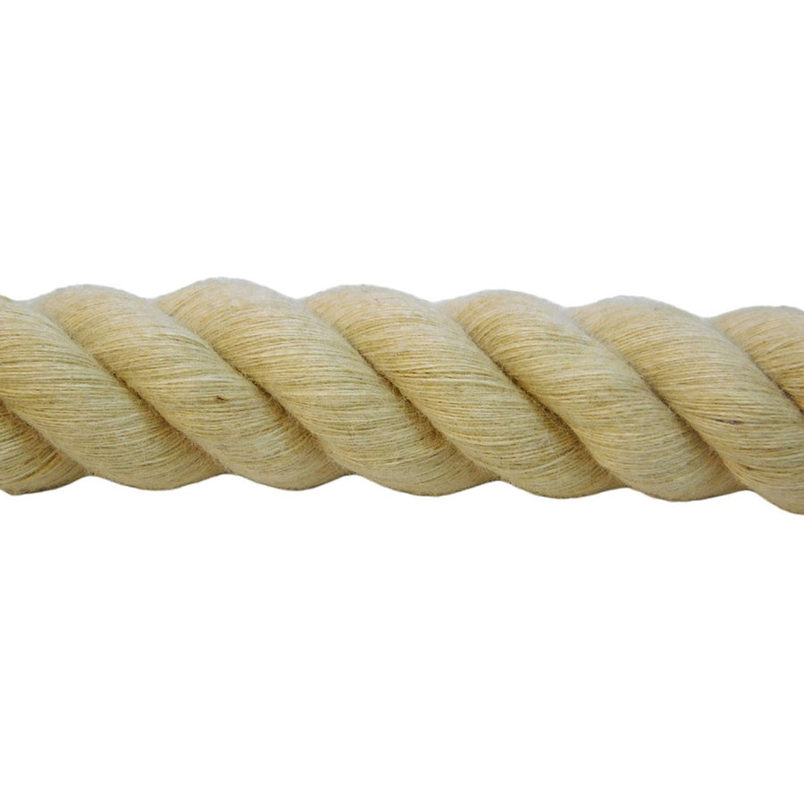Super Soft Triple-Strand 1/2 Inch Twisted Cotton Bondage Rope (Tan)